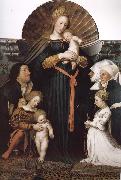 Hans Holbein Our Lady Meyer Sweden oil painting artist